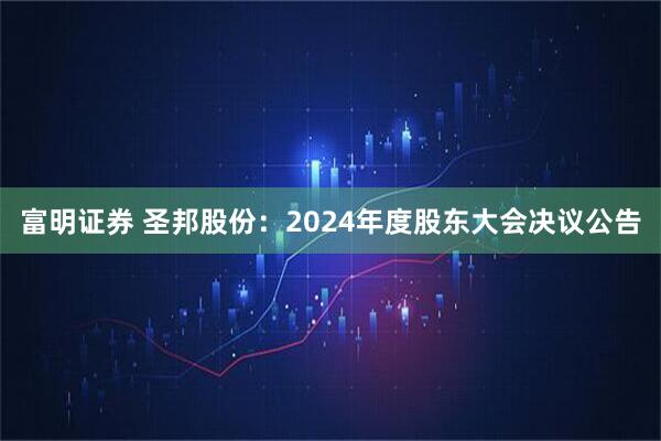 富明证券 圣邦股份：2024年度股东大会决议公告