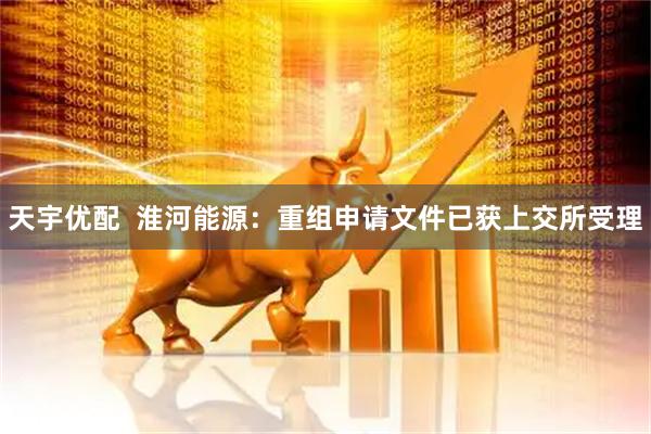 天宇优配  淮河能源：重组申请文件已获上交所受理